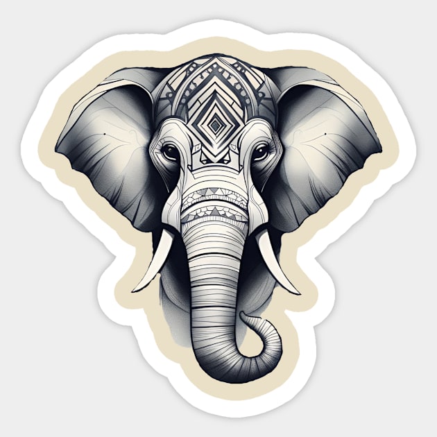 Elephant Sticker by 3ric-
